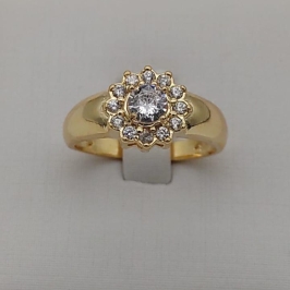 ANEL ZIRCONIA REDONDA CRAVEJADO