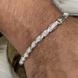 PULSEIRA PRATA CORDÃO BAIANO 5MM