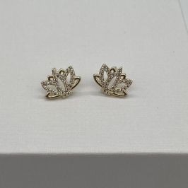 BRINCO FLOR DE LOTUS CRAVEJADO