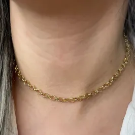 CHOKER ELO PORTUGUES 5MM