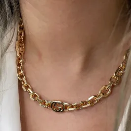 COLAR LISO ISPIRAÇÃO GUCCI