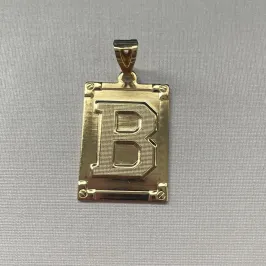 PINGENTE PLACA LETRA 'B'