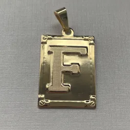 PINGENTE PLACA LETRA 'F'