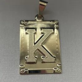 PINGENTE PLACA LETRA 'K'