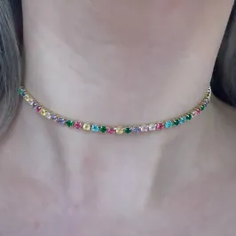 CHOKER RIVIERA COLORS 3,0MM