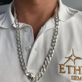 CORRENTE PRATA GRUMET FECHO GAVETA PEGA LADRÃO F220
