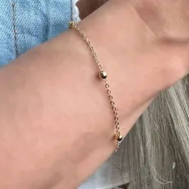 PULSEIRA BOLINHA ELO CADEADO
