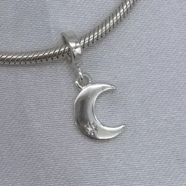 BERLOQUE PRATA LUA COM ZIRCONIA