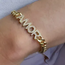PULSEIRA AMOR CRAVEJADO