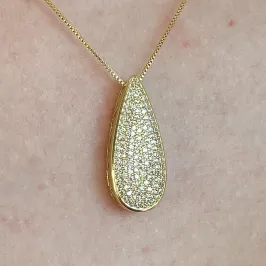 GARGANTILHA GOTA CRAVEJADA LONGA