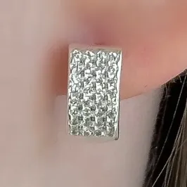 BRINCO PRATA ARGOLA CRAVEJADA LARGA