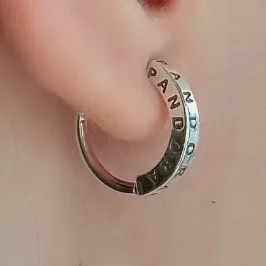 BRINCO PRATA ARGOLA INSPIRAÇÃO PANDORA