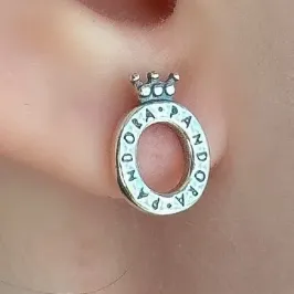 BRINCO PRATA OVAL INSPIRAÇÃO PANDORA