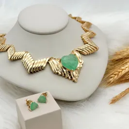 CONJUNTO RAINHA CORAÇÃO AQUAMARINE FUSION