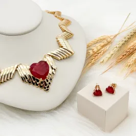 CONJUNTO RAINHA CORAÇÃO RUBI FUSION