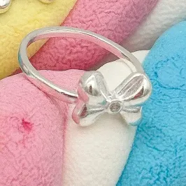 ANEL PRATA INFANTIL LAÇO