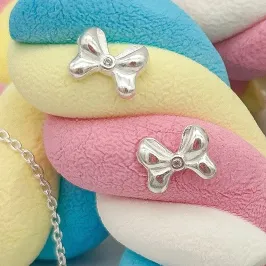 CONJUNTO PRATA INFANTIL LAÇO