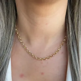 GARGANTILHA ELO PORTUGUES 4MM