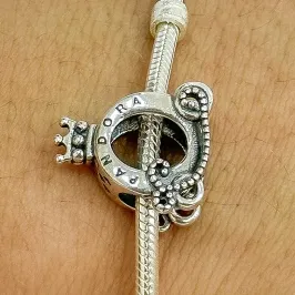 BERLOQUE PRATA CARRUAGEM INSPIRAÇÃO PANDORA