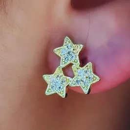 BRINCO 3 ESTRELAS CRAVEJADAS