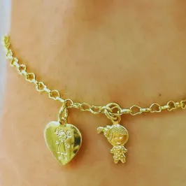 PULSEIRA CORAÇÃO MENINA