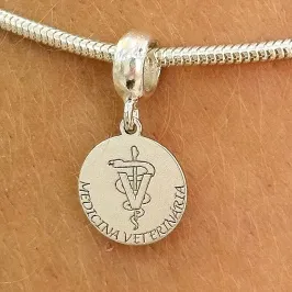 BERLOQUE PRATA MEDALHA MEDICINA VETERINÁRIA