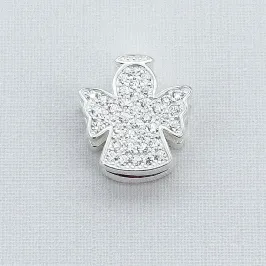 PINGENTE PRATA ANJO CRAVEJADO PARA PULSEIRA PANDORA