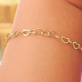PULSEIRA INFANTIL CORAÇÃO VAZADO