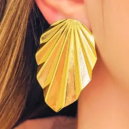 BRINCO FOLHA DIAMANTADA GRANDE