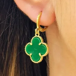 BRINCO ARGOLA ALHAMBRA VERDE VAN CLEEF