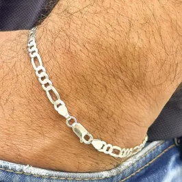 PULSEIRA PRATA 3x1 FLAT FIO 100