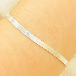 PULSEIRA PRATA LAMINADA FIO 040