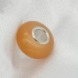 BERLOQUE PRATA MURANO ALARANJADO