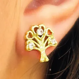 BRINCO ARVORE DA VIDA COM ZIRCONIAS