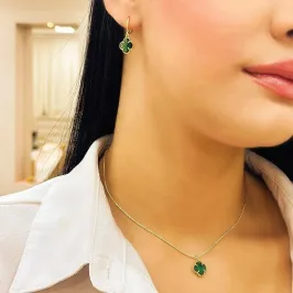 CONJUNTO ALHAMBRA PEDRA TURMALINA VAN CLEEF