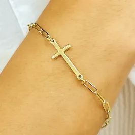 PULSEIRA ELO CARTIER COM CRUZ