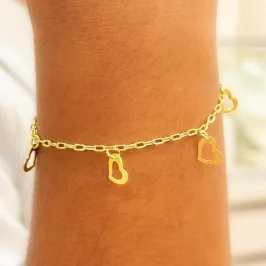 PULSEIRA  CARTIER CORAÇÃO VAZADO