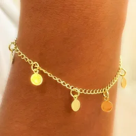 PULSEIRA  MEDALHINHAS LISAS