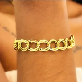 PULSEIRA ELO DUPLO DIAMANTADO