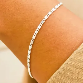 PULSEIRA PRATA ELO CARACOL