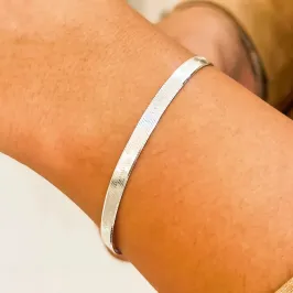 PULSEIRA PRATA LAMINADA FIO 050
