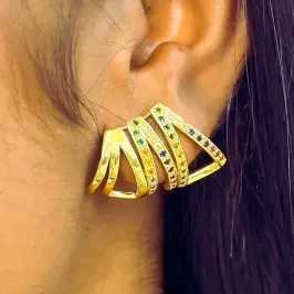 BRINCO EAR CUFF CRAVEJADO COLORS