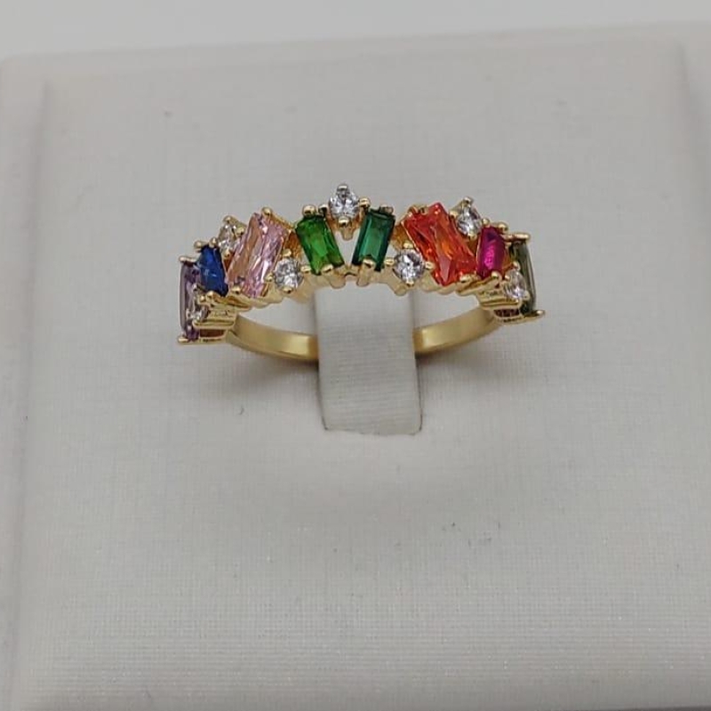ANEL ZIRCONIAS NAVETE COLORS
