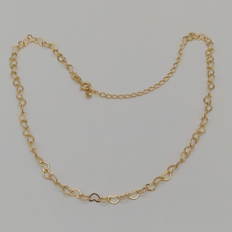 CHOKER CORAÇÃO VAZADO MÉDIO