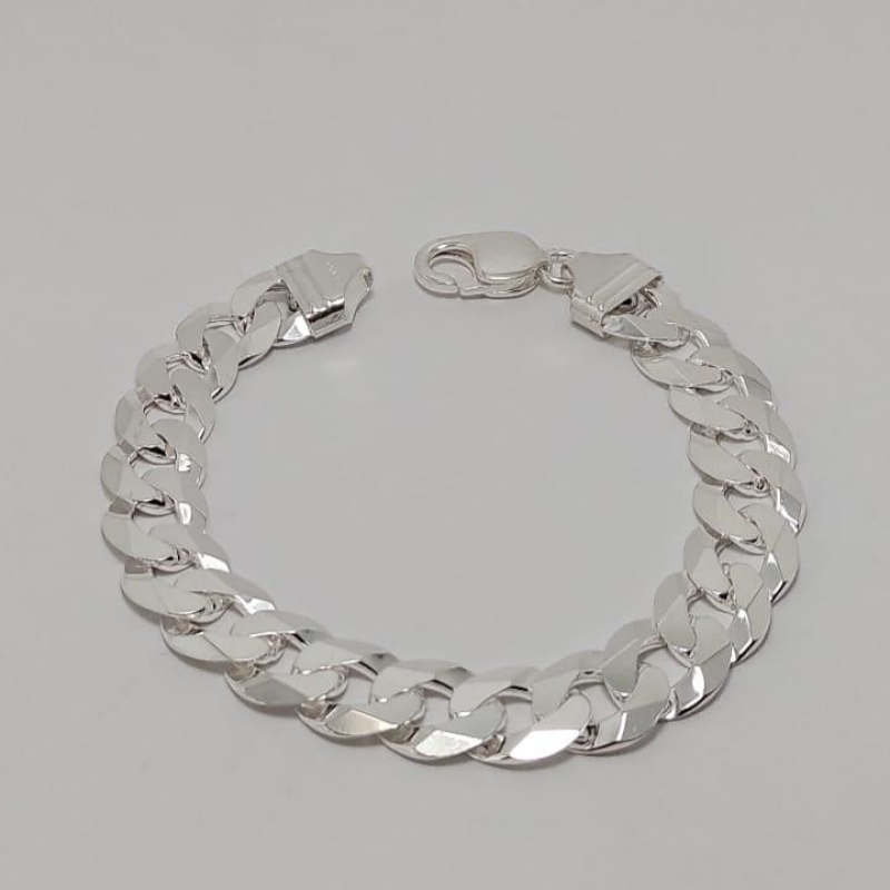 PULSEIRA PRATA GRUMET FLAT F300