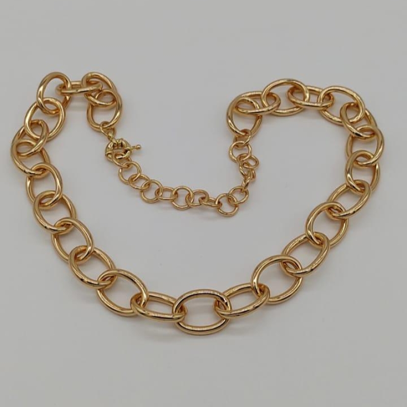 GARGANTILHA ELO OVAL GRANDE
