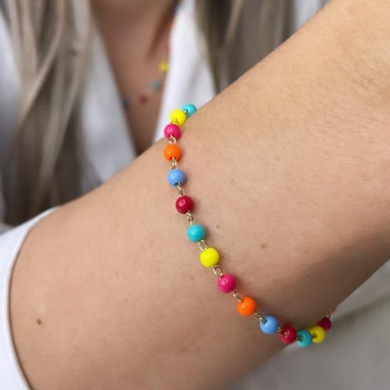PULSEIRA BOLINHAS COLORIDAS