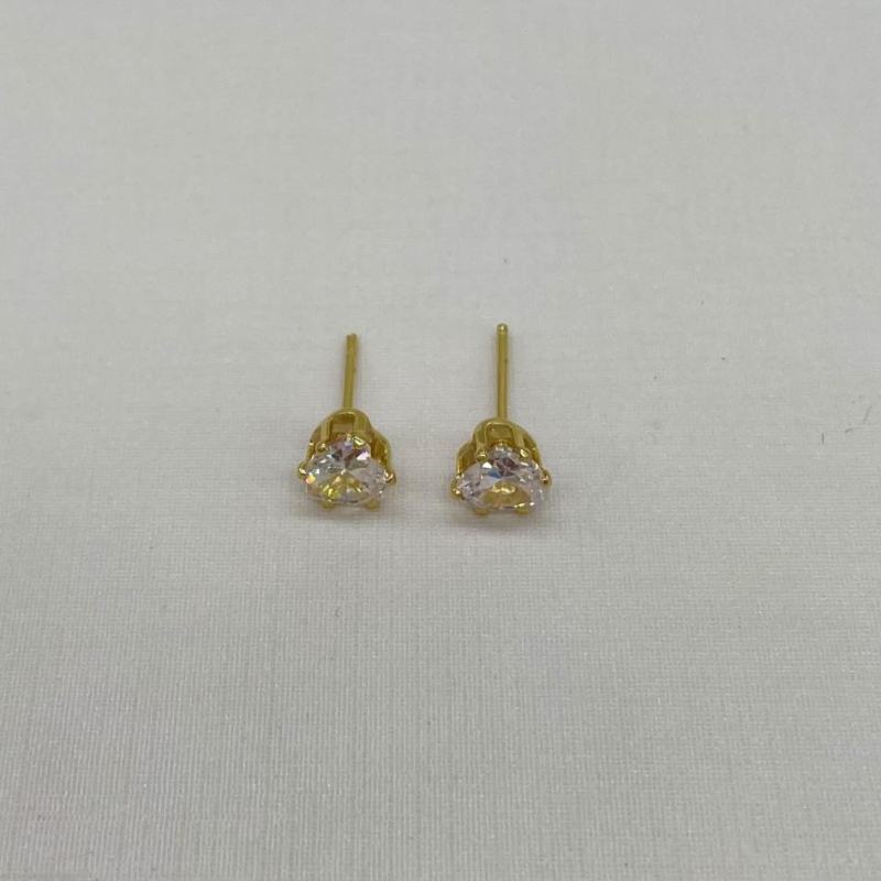 BRINCO CORAÇÃO ZIRCONIA CRISTAL MÉDIO