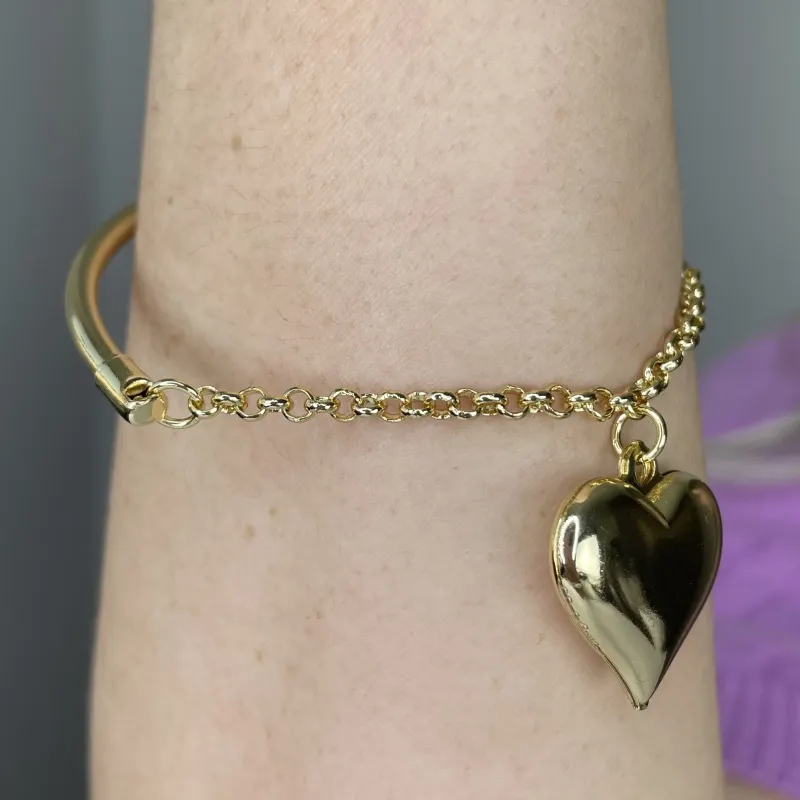 PULSEIRA ARCO CORAÇÃO LISO