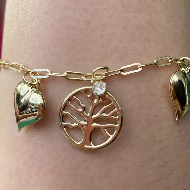 PULSEIRA CARTIER COREÇÕES COM ARVORE DA VIDA